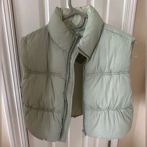 ZARA VEST LIGHT GREEN